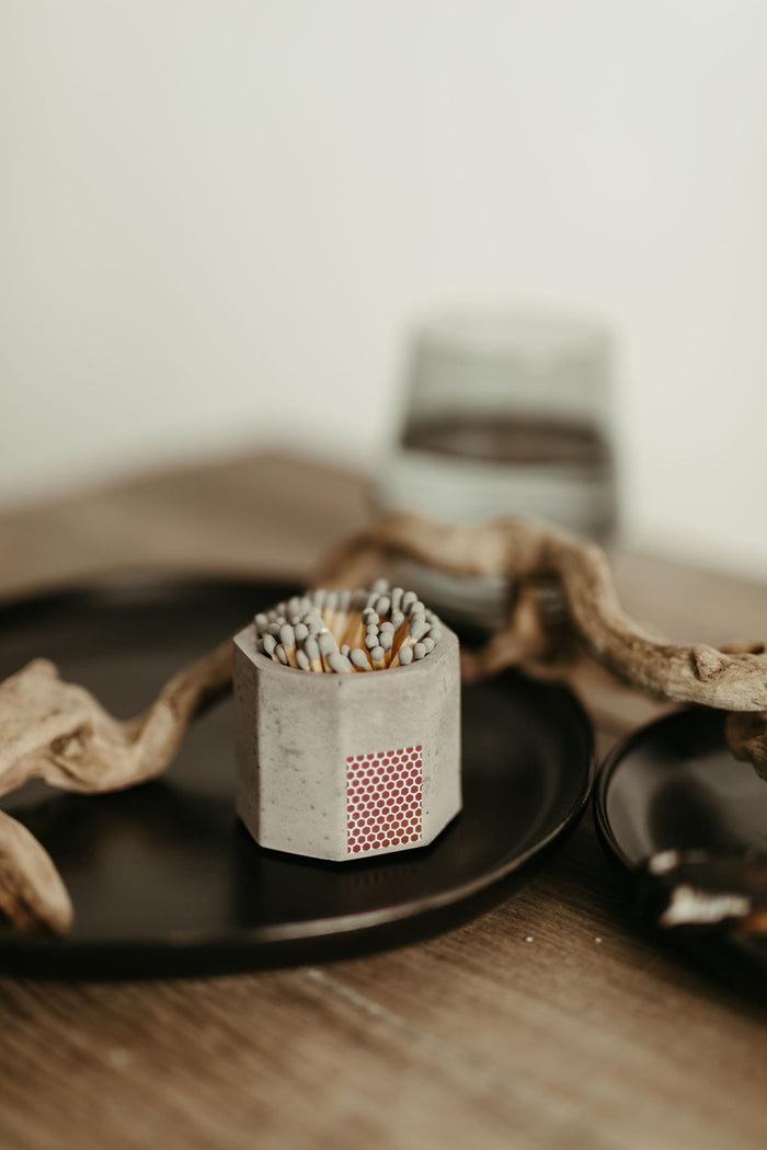 Grey Concrete Match holder
