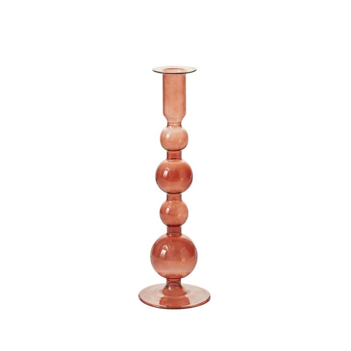 Amber glass Winston candleholder