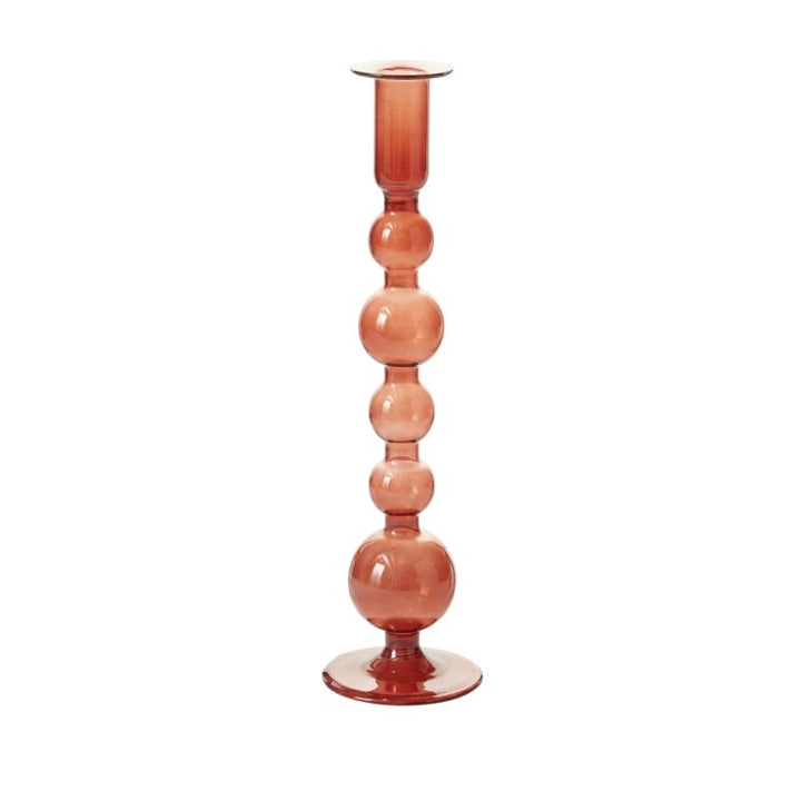 Amber glass Winston candleholder