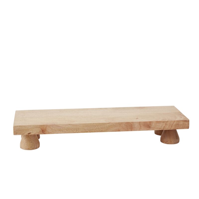 Wood Pedestal Cake Stand