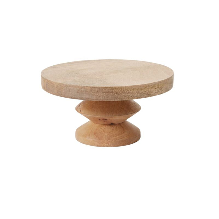 Wood Pedestal Cake Stand