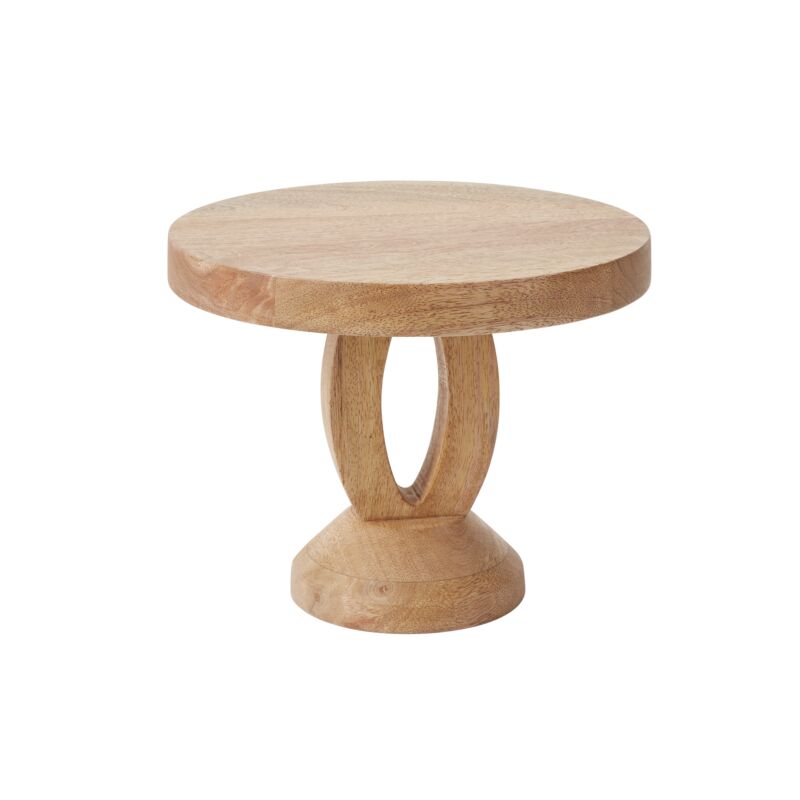 Wood Pedestal Cake Stand