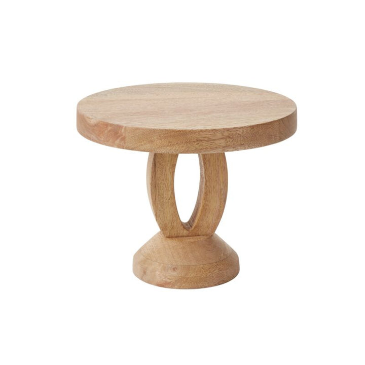 Wood Pedestal Cake Stand
