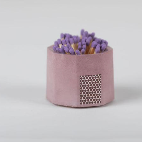 Acai + Purple Concrete Match holder