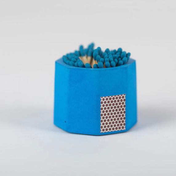 Fiesta Blue Concrete Match holder
