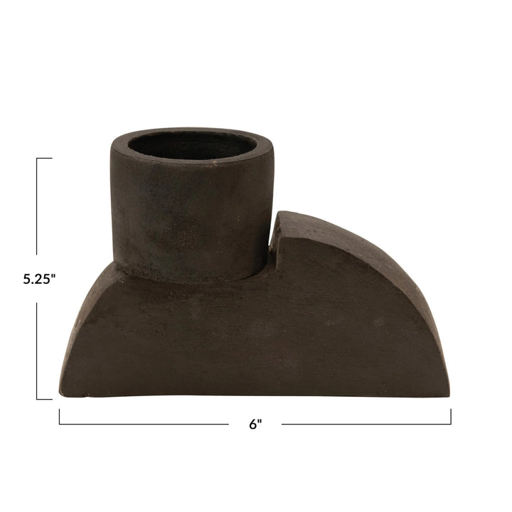 Black Terracotta Planter/ Tea light Holder