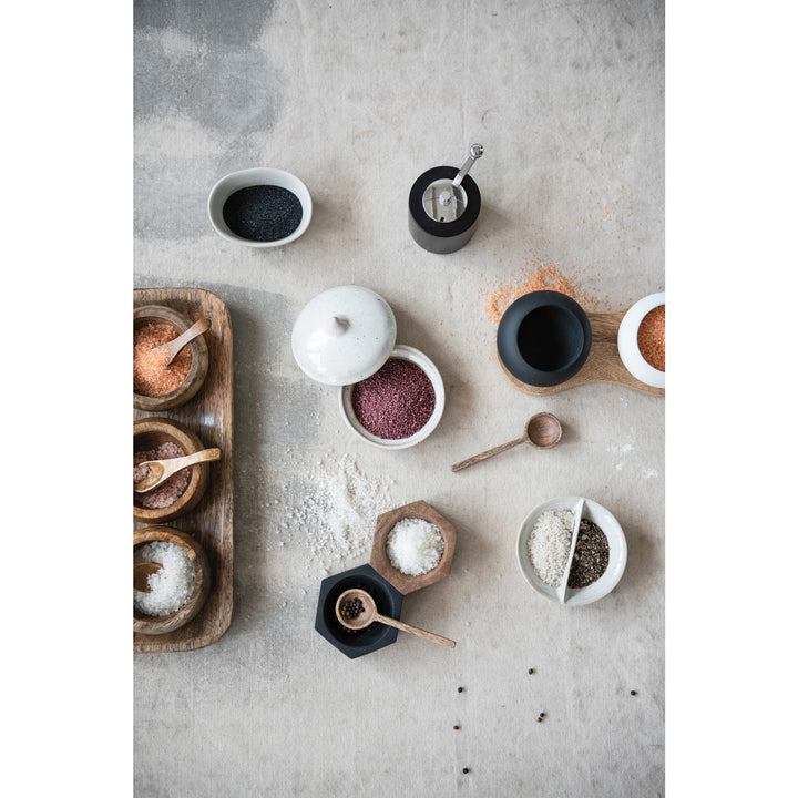 Hexagon salt and pepper dish