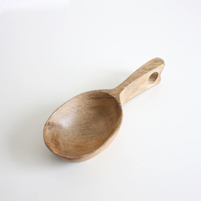 Hand-Carved Mango Wood Scoop