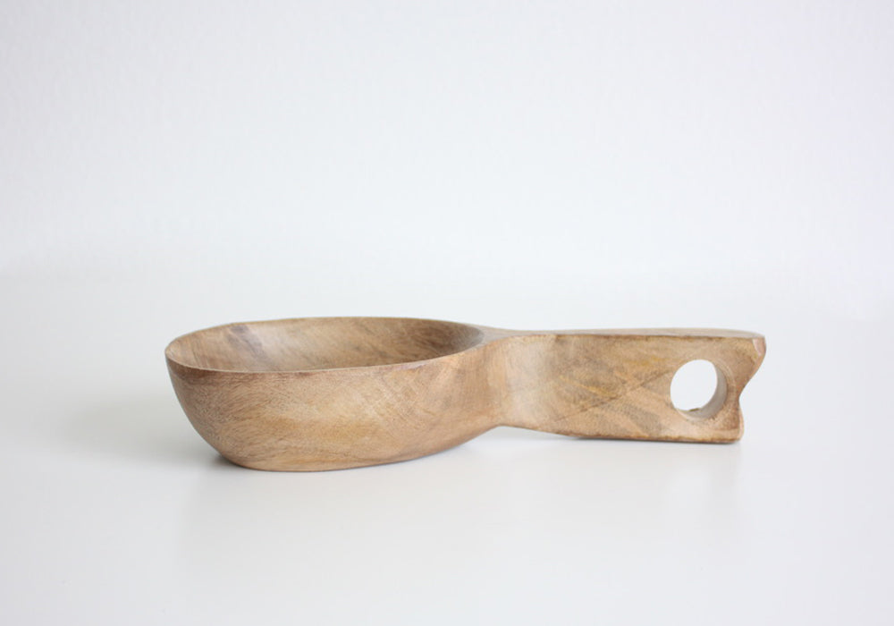 Hand-Carved Mango Wood Scoop