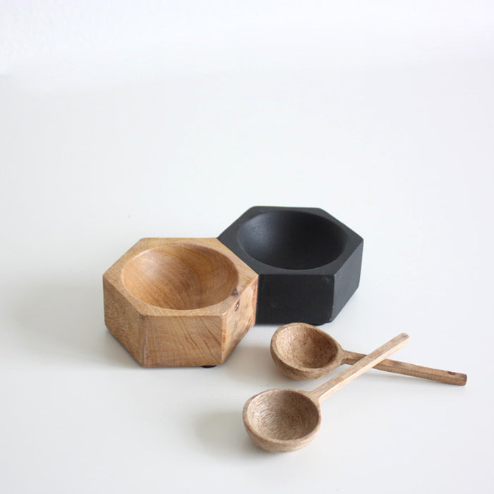 Hexagon salt and pepper dish