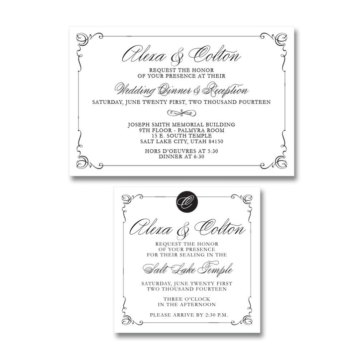 Classic Romance Wedding Invitations