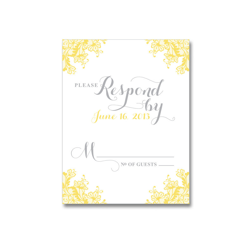 Delicate Lace Wedding Invitations