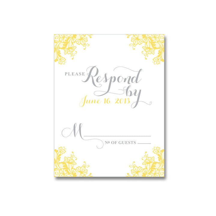 Delicate Lace Wedding Invitations