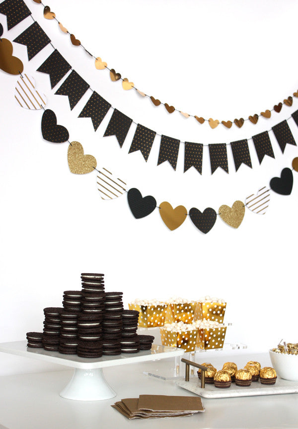 Mini gold Heart Banner Kit