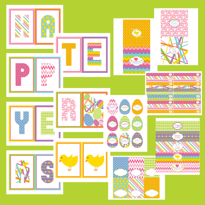 DIY EASTER printable Collection: I heart the Easter Bunny by Wants and Wishes