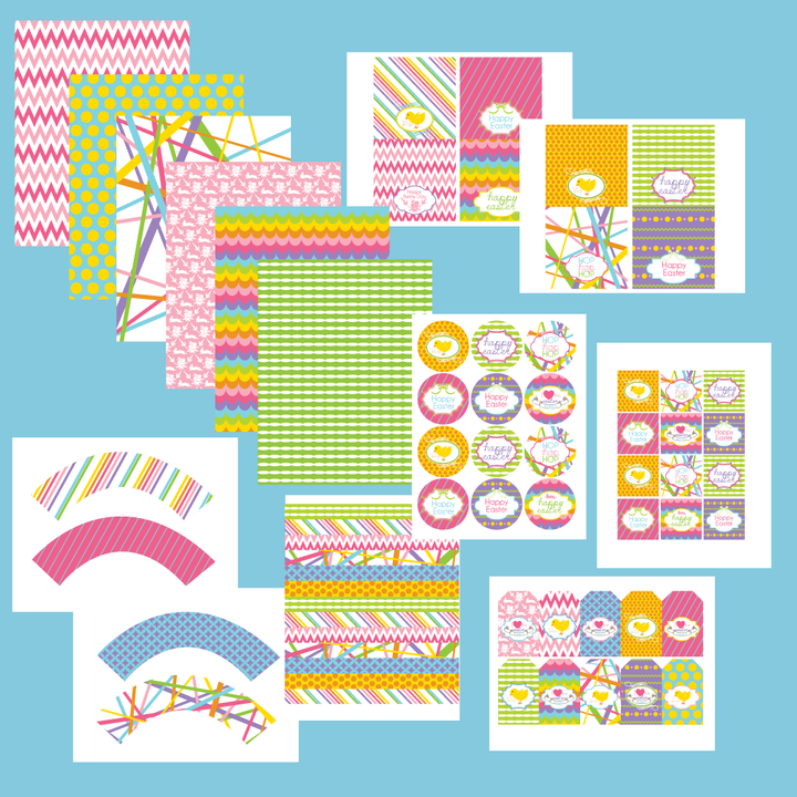 DIY EASTER printable Collection: I heart the Easter Bunny by Wants and Wishes