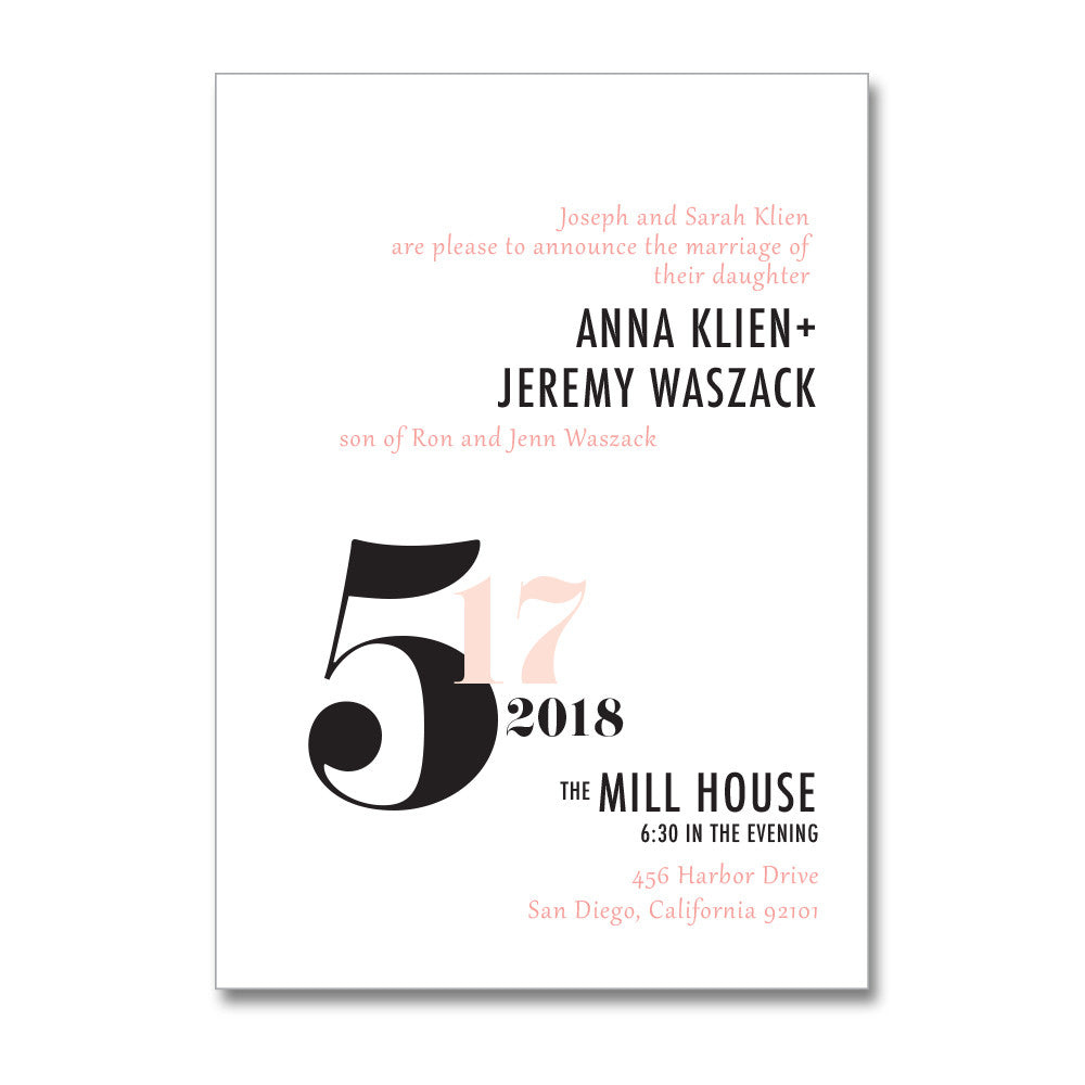 Modern Graphic Wedding Invitations