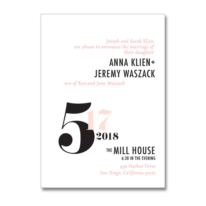 Modern Graphic Wedding Invitations