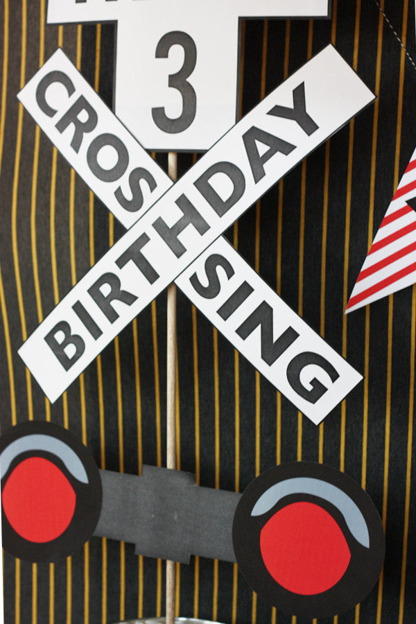 Printable Modern Train- FULL Birthday Collection
