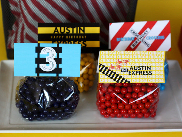 Printable Modern Train- FULL Birthday Collection