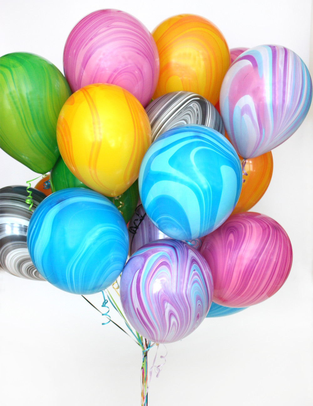 Rainbow Marble Balloon Bundle