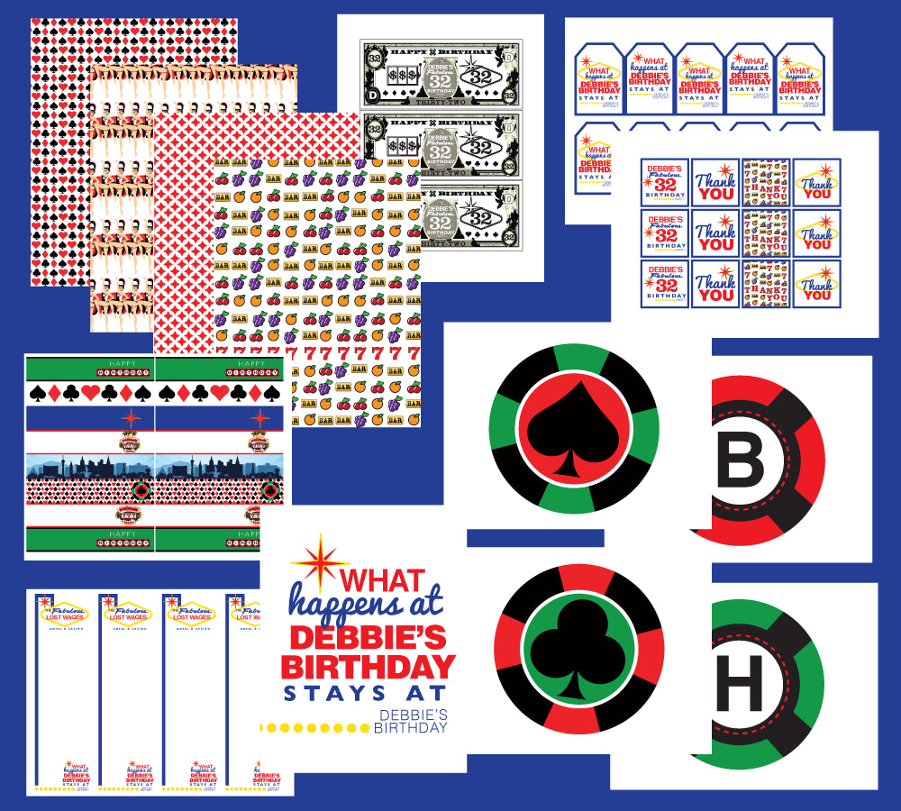 Casino/ Vegas Birthday Party- Welcome to my Fabulous Birthday!