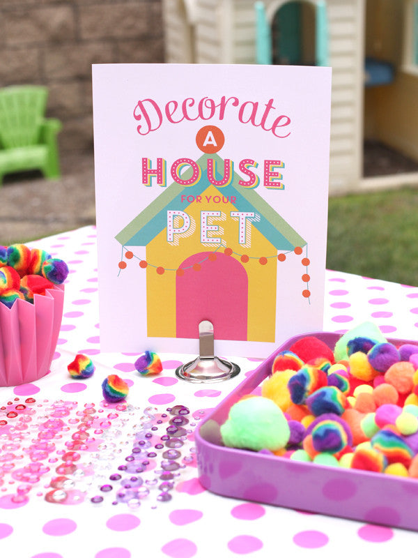 Pet Adoption - Adopt a pet printable birthday party Invitation