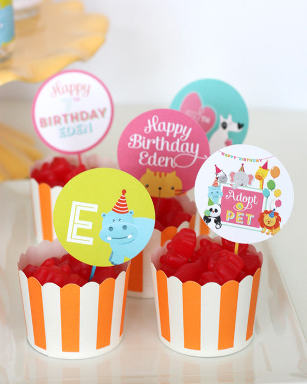 Pet Adoption - Adopt a pet printable birthday party Invitation