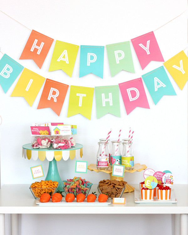 Pet Adoption - Adopt a pet printable birthday party Invitation