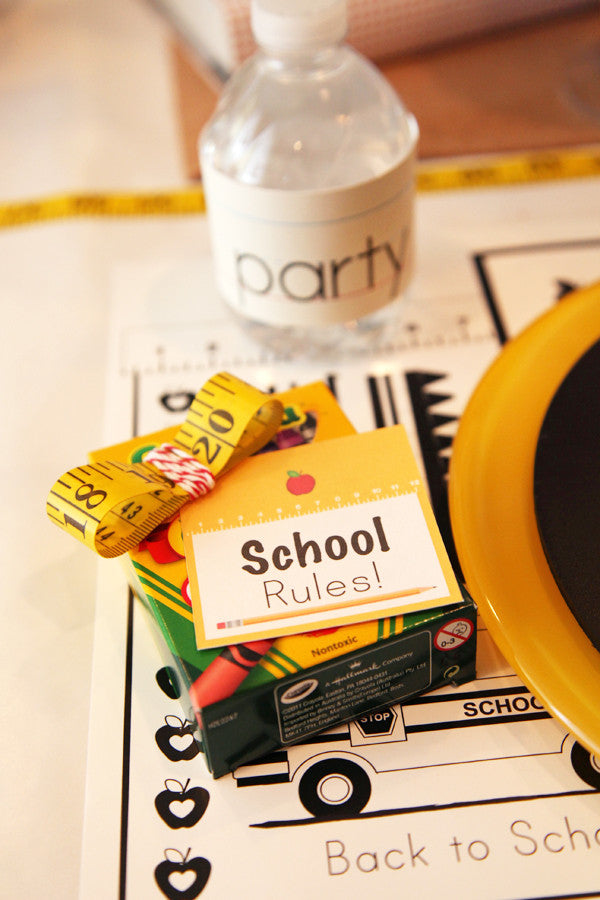 Vintage Back to School Party printables