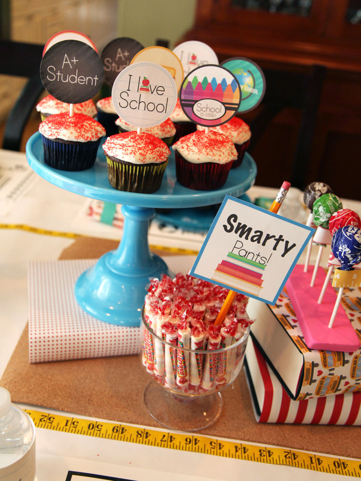 Vintage Back to School Party printables