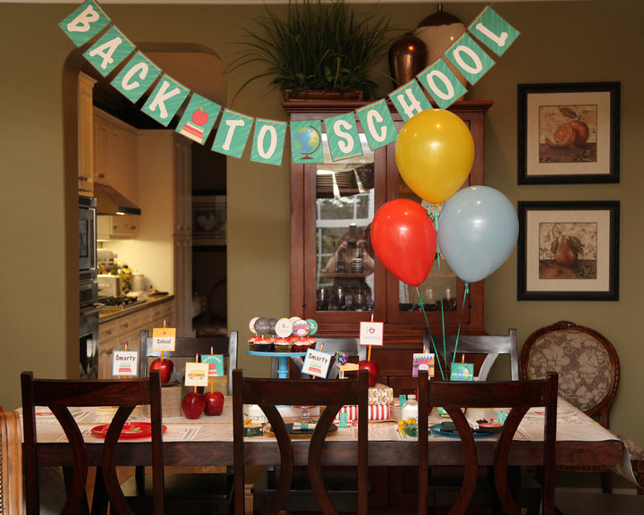 Vintage Back to School Party printables