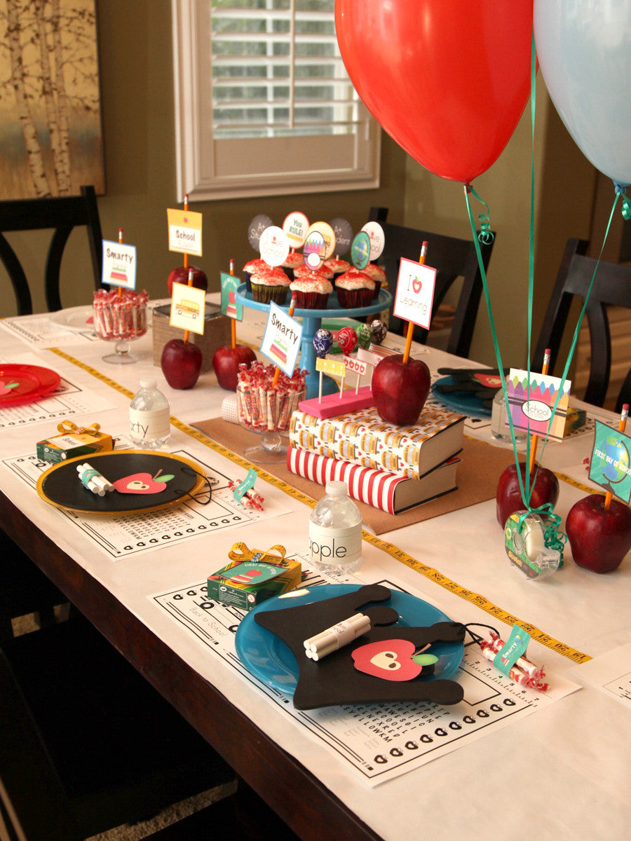 Vintage Back to School Party printables