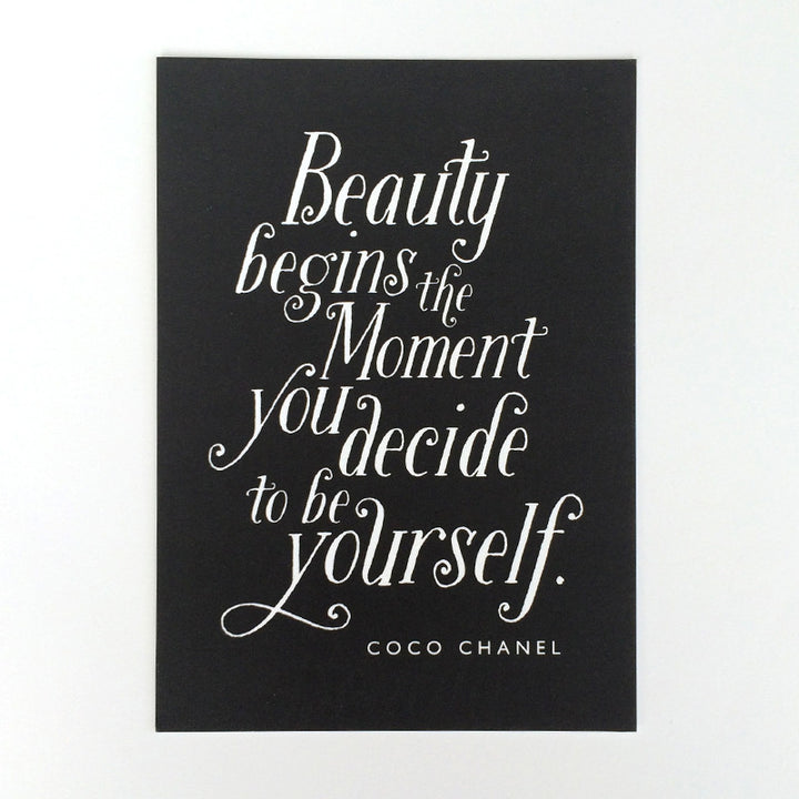 Beauty begins  Art Print