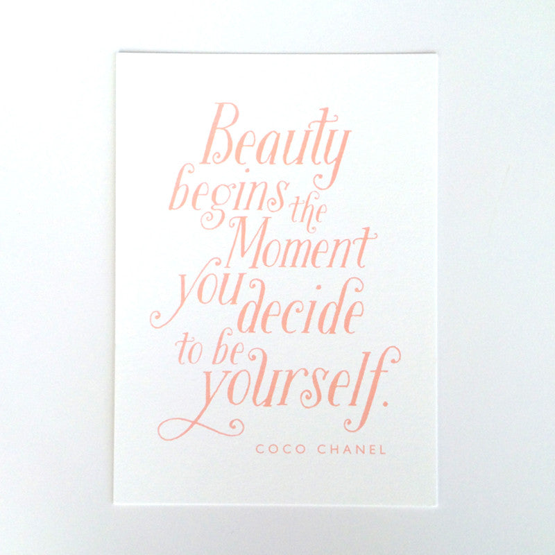 Beauty begins  Art Print