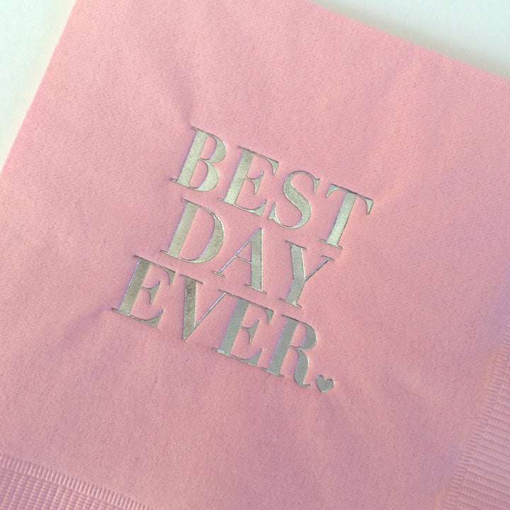 Best Day Ever Foil Napkins