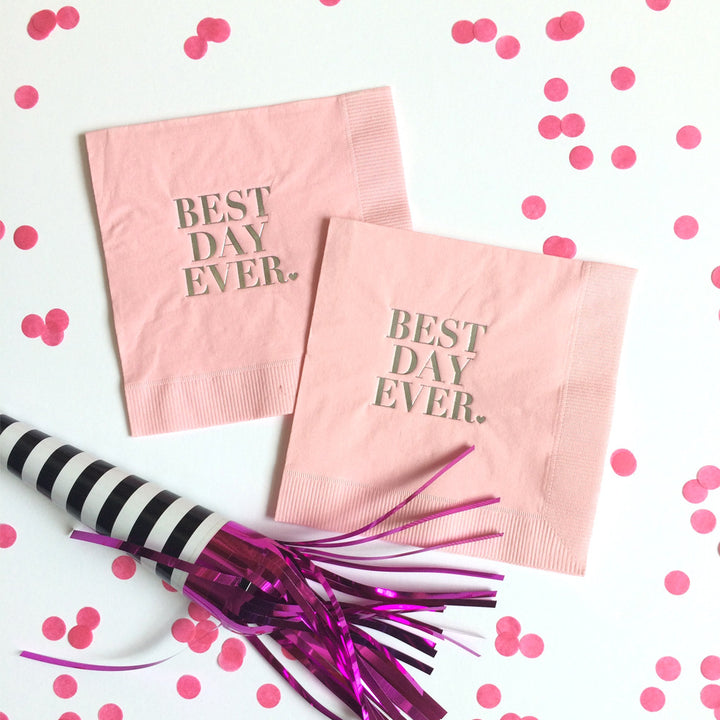 Best Day Ever Foil Napkins