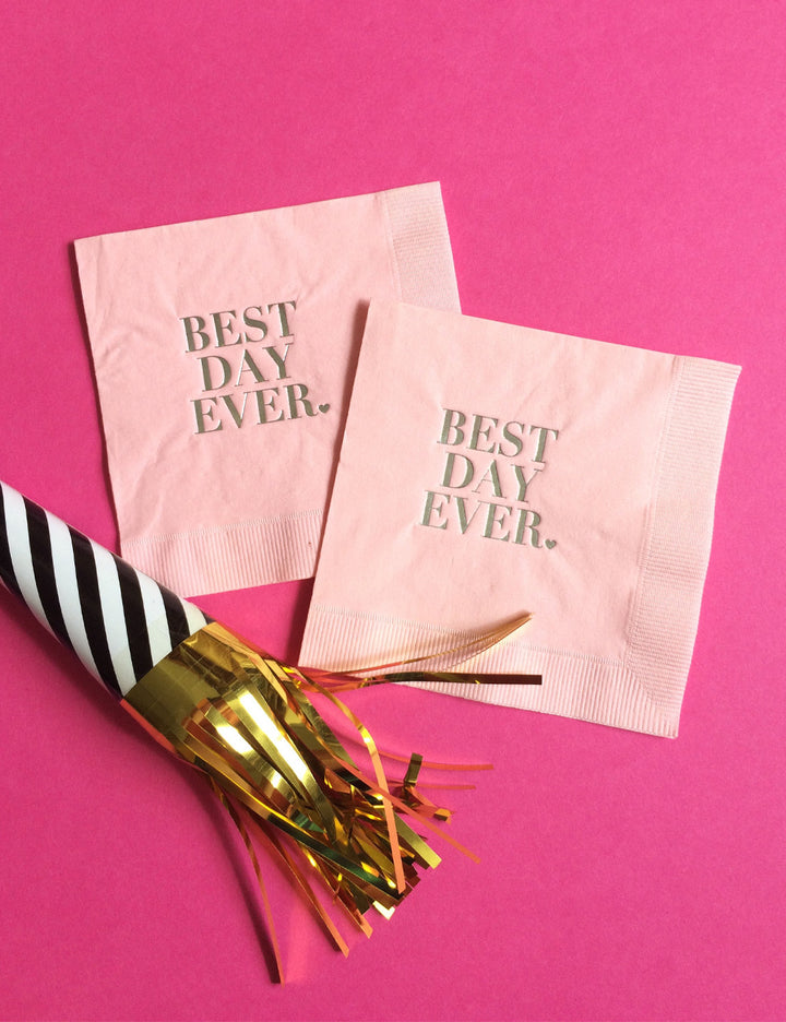Best Day Ever Foil Napkins