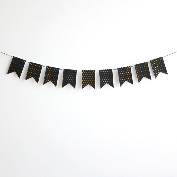 Black and gold dot Banner Kit