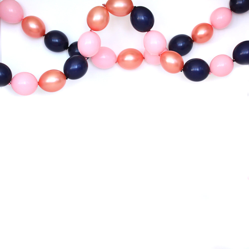 Blushing Midnight Link Balloon Garland