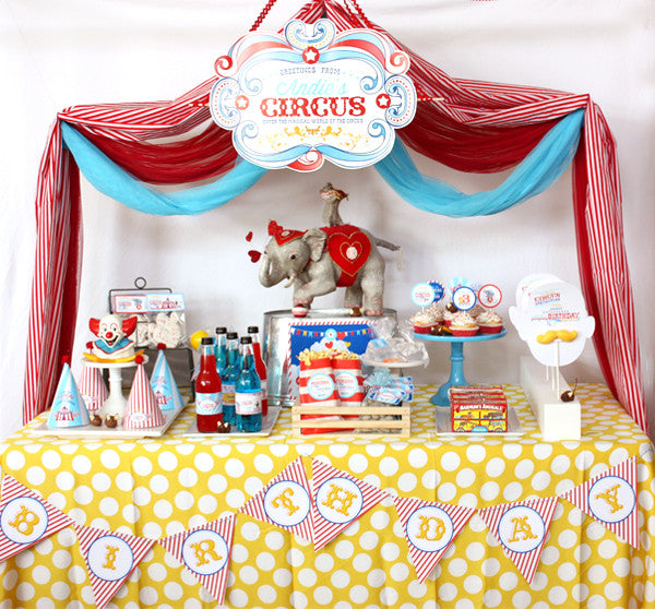 Circus/ Carnival Birthday Spectacular printable Invitation