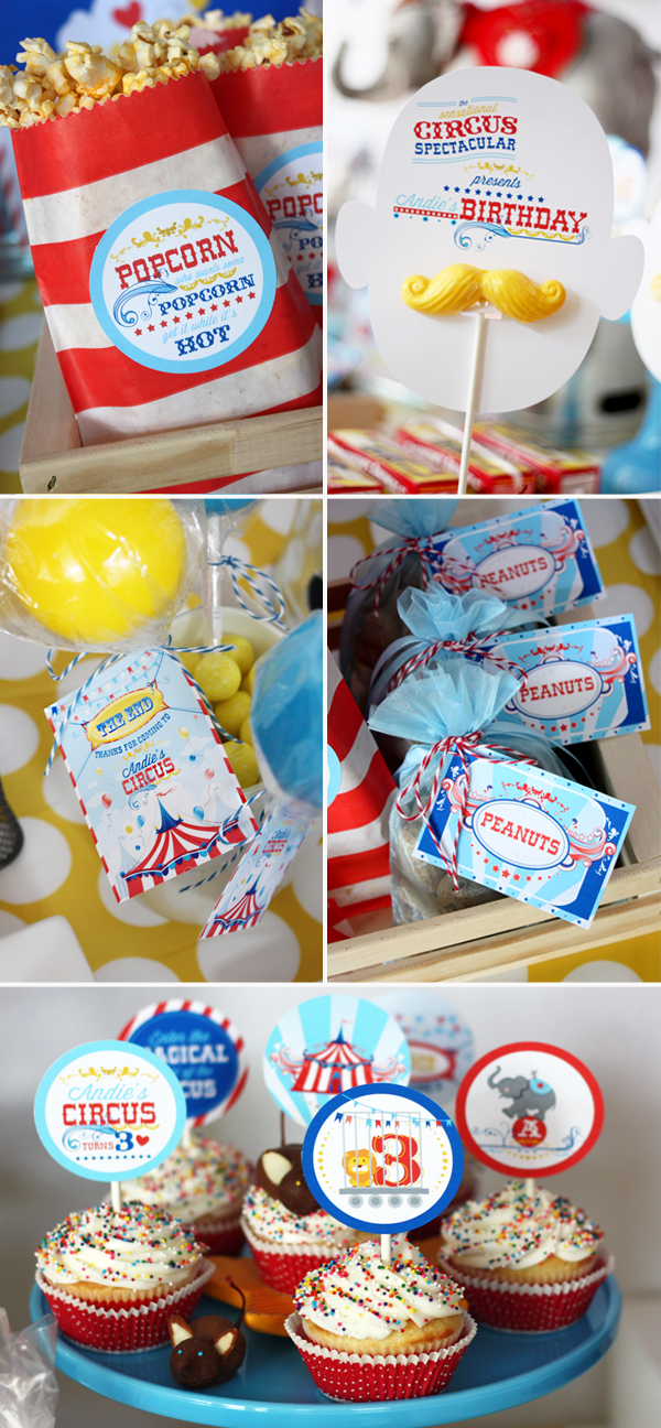 Printable Circus/ Carnival Birthday collection
