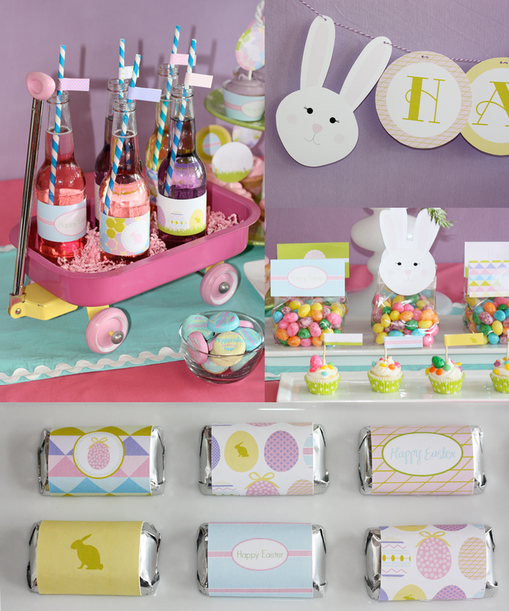 Printable EASTER Egg Decorating Party & Easter Hunt Gathering Collection