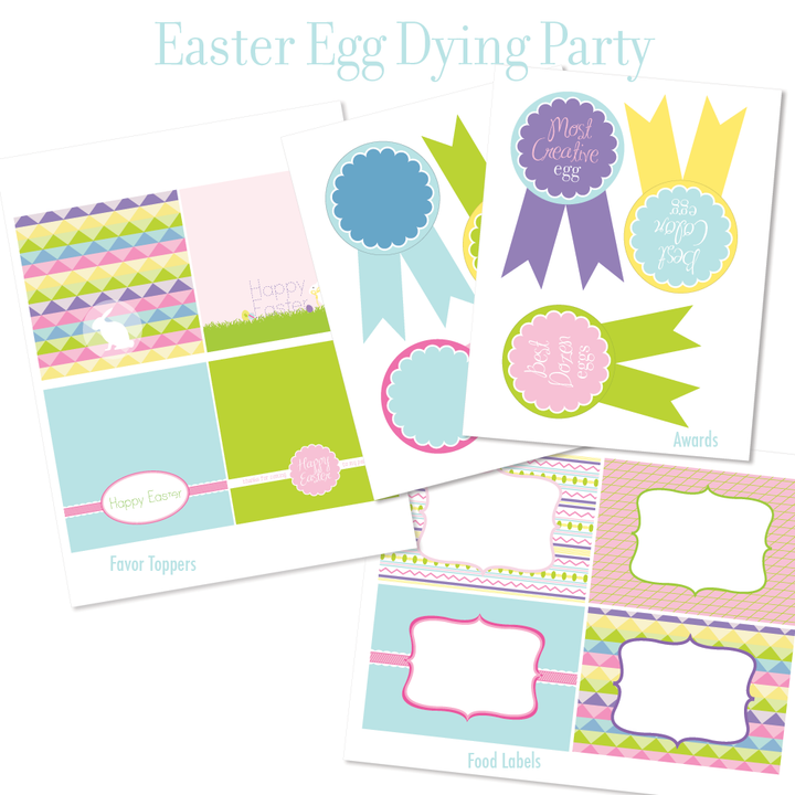 Printable EASTER Egg Decorating Party & Easter Hunt Gathering Collection