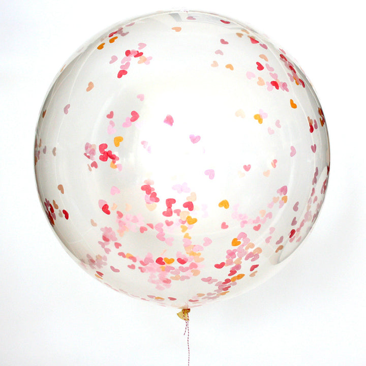 Peaches and Cream Confetti Balloon
