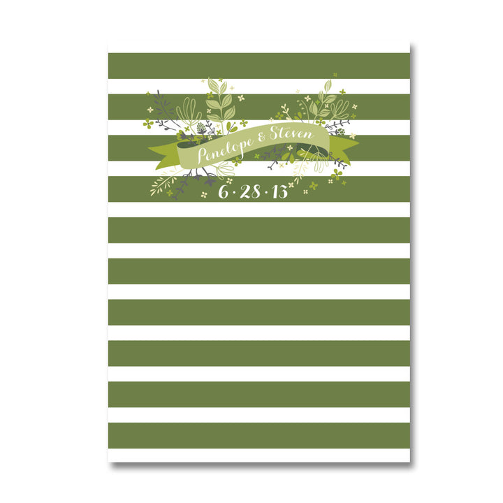 Floral Ribbon Wedding Invitations