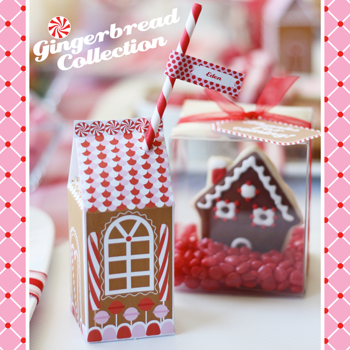 Printable Gingerbread House Wonderland Collection-- great for a gingerbread decorating party