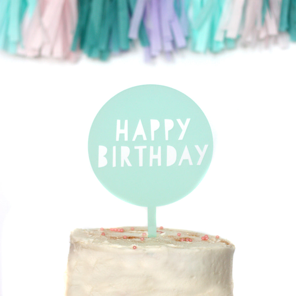 Happy Birthday Cake Topper
