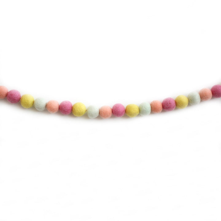 Ice Cream Parlor Felt Ball Garland