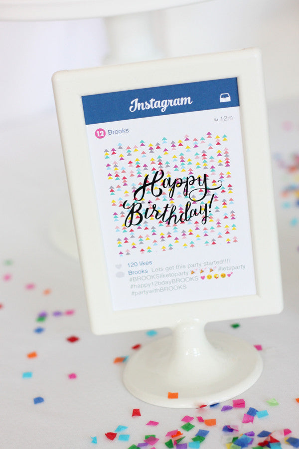 Printable Instagram Emoji Party Collection